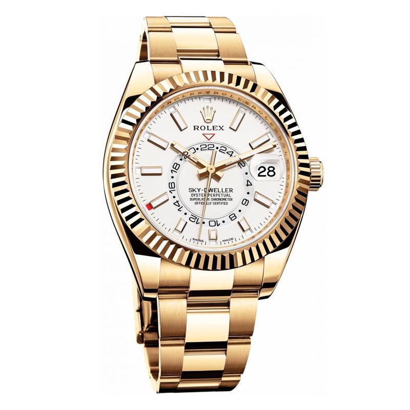 ROLEX スカイドゥエラー 自動巻き ホワイト 文字盤 m326938-0005