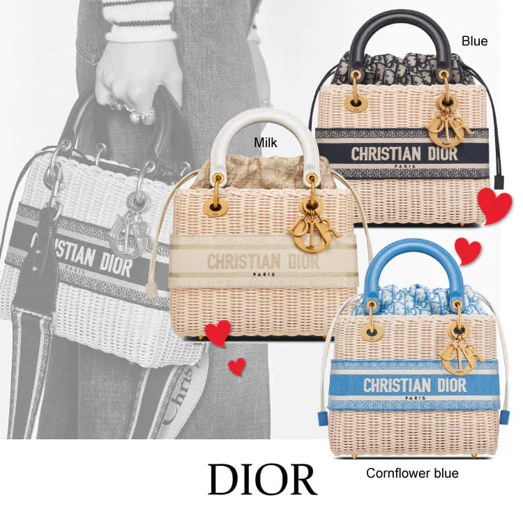 Lady Dior 2022新作(セレブ同項) 夏らしいムードの大人気◆3色🌹少量の専門店の余剰品！
