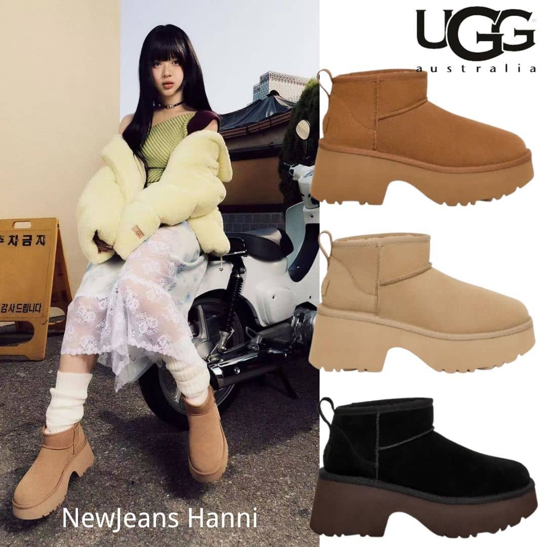 【UGG】2024年秋冬新作！⭐NewJeans Hanni着用のClassic Ultra Mini New Heights🔥 大人気！今絶対買うべき！