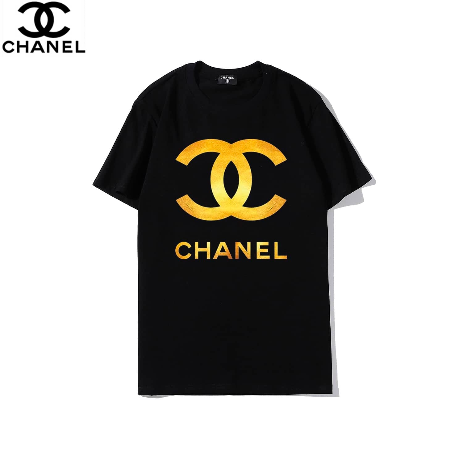 【CHANEL】2枚目半額！ロゴプリントTシャツ ブラック