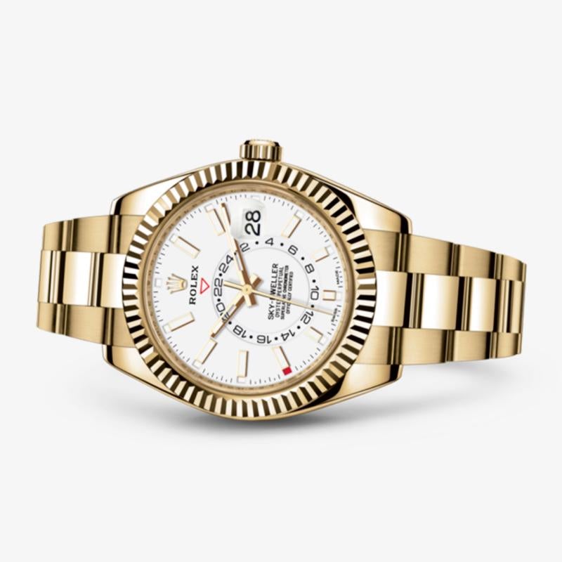 ROLEX スカイドゥエラー 自動巻き ホワイト 文字盤 m326938-0005