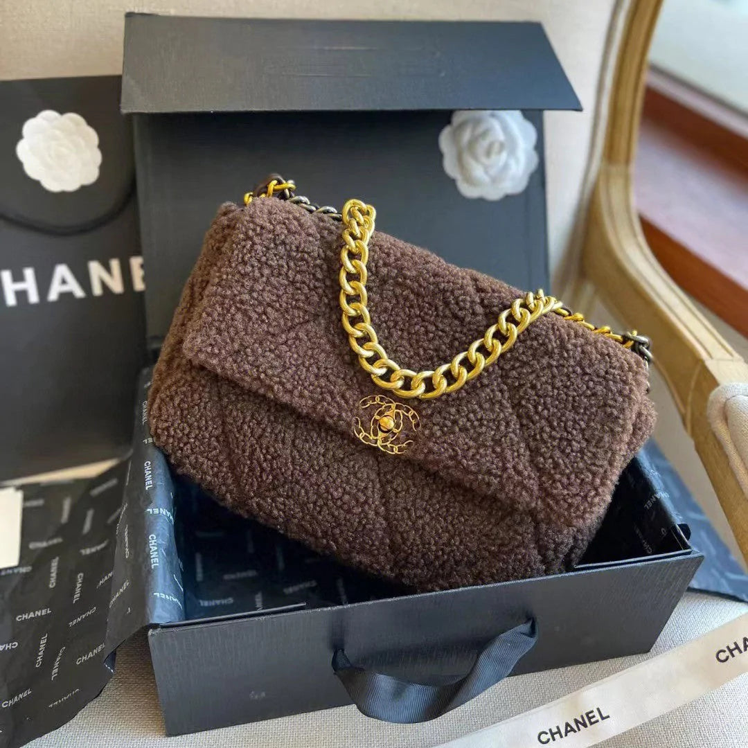 【22秋冬新作 】CHANEL19  ハンドバッグ ラムズウール