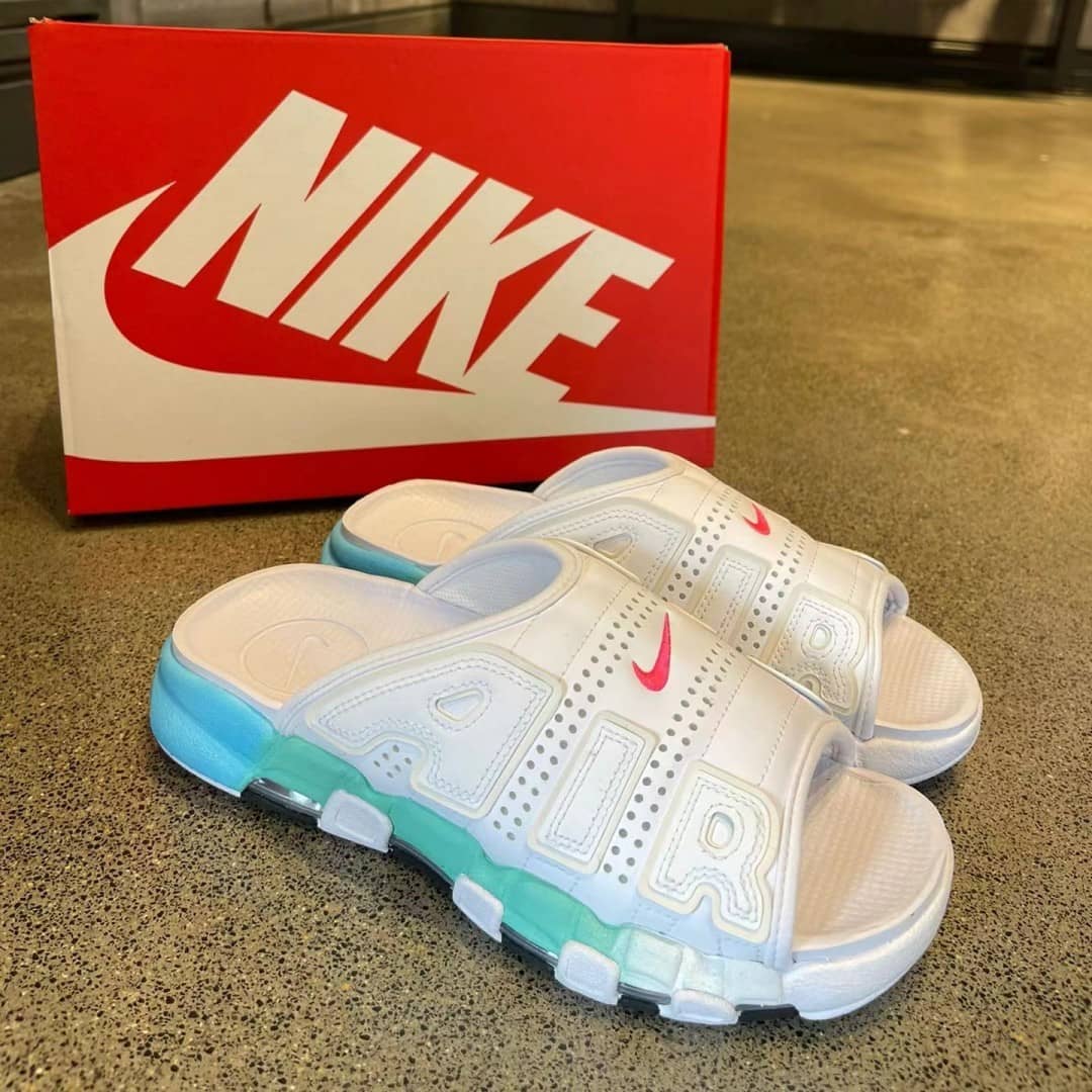 【NIKE在庫限り】最新作！国内7月25日より発売★「Air More Uptempo Slide “Olympic”」エアクッションサンダル🔥夏のマストアイテム☆お早めに！