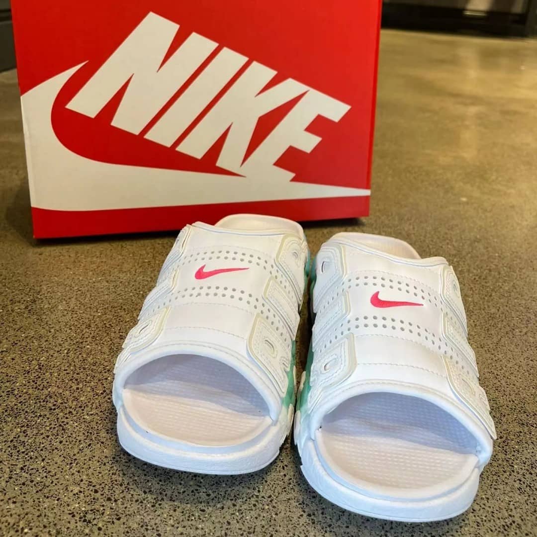 【NIKE在庫限り】最新作！国内7月25日より発売★「Air More Uptempo Slide “Olympic”」エアクッションサンダル🔥夏のマストアイテム☆お早めに！