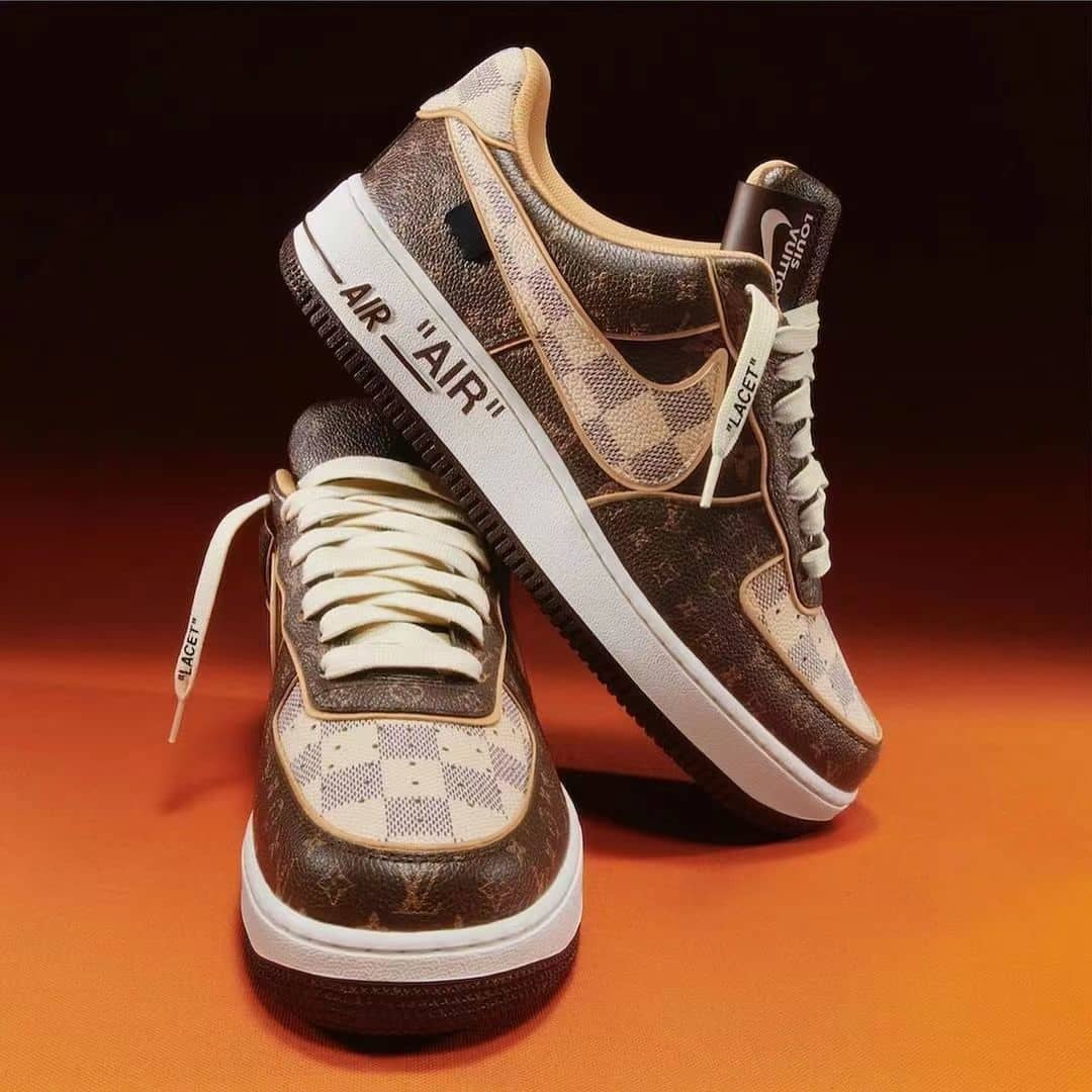 【LOUIS VUITTON X NIKE 限定出荷！】世界が欲しがる伝説の１足！Louis Vuitton × Air Force 1🔥お見逃しなく！