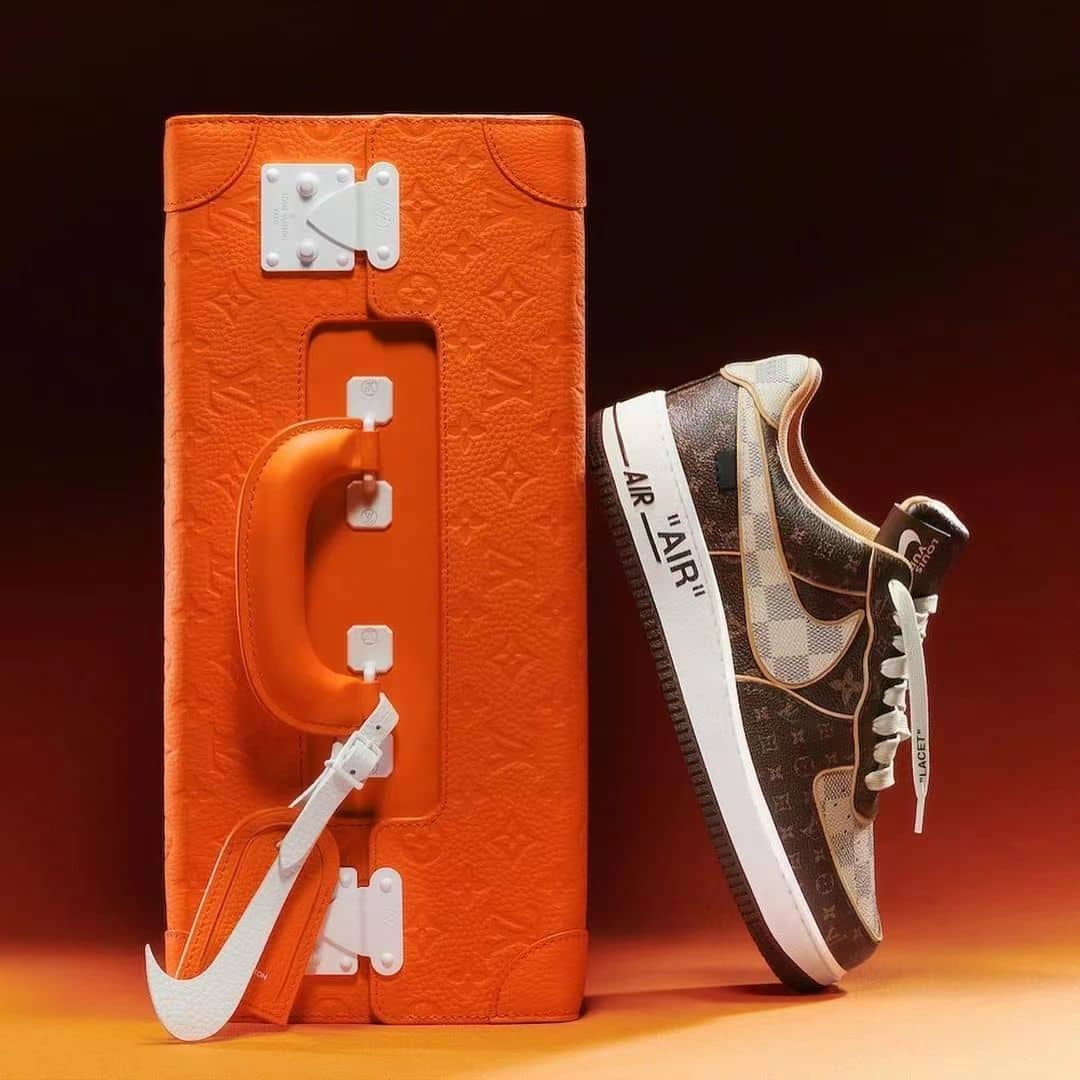 【LOUIS VUITTON X NIKE 限定出荷！】世界が欲しがる伝説の１足！Louis Vuitton × Air Force 1🔥お見逃しなく！