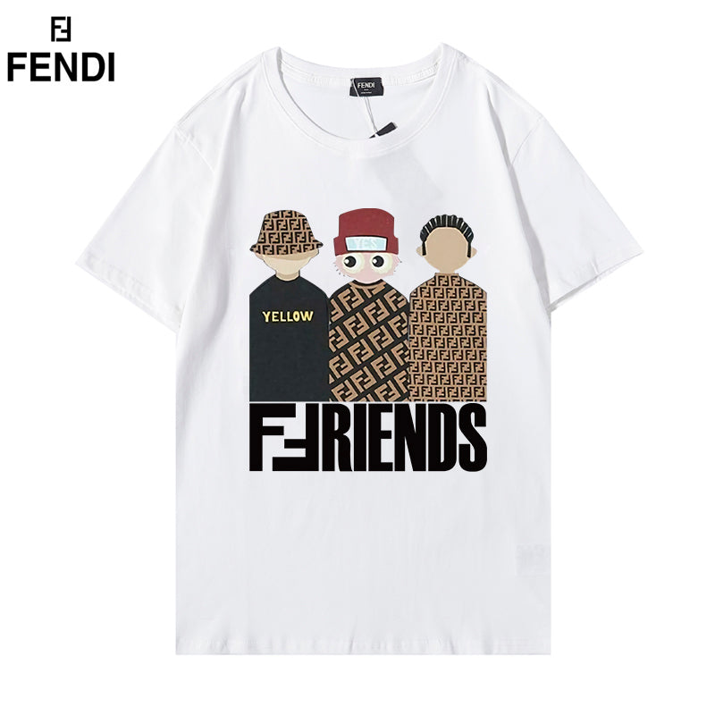 【FENDI】2枚目半額！ 新作 複数のキャラクター Tシャツ