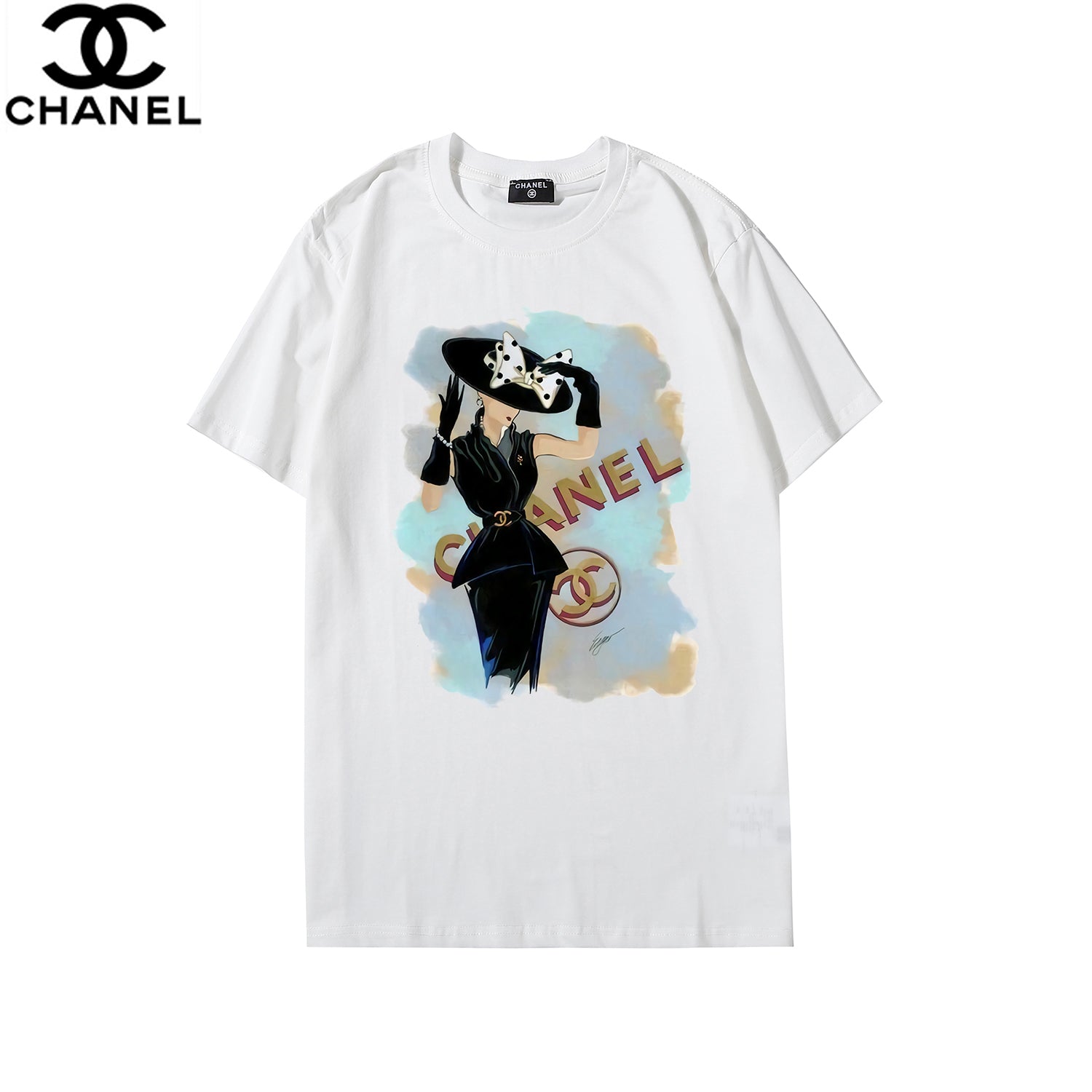 【CHANEL】2枚目半額！ロゴプリントTシャツ ホワイト
