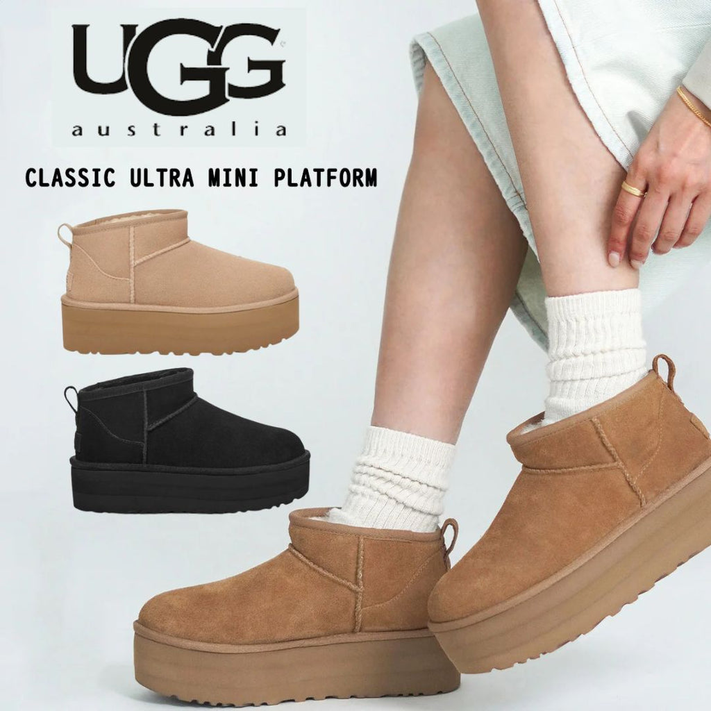 【UGG】💓寒い冬に履きやすい！Classic Ultra Mini Platform 厚底 ブーツ 💓当店一番人気！売れてます
