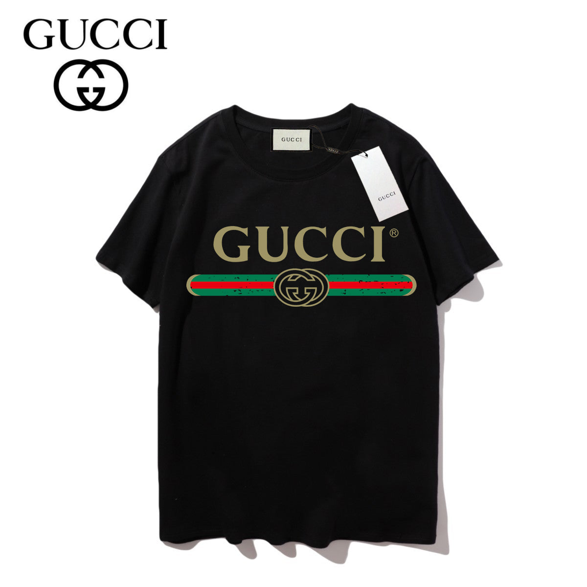 【GUCCI 】2枚目半額！ロゴ オーバーサイズ コットン Tシャツ