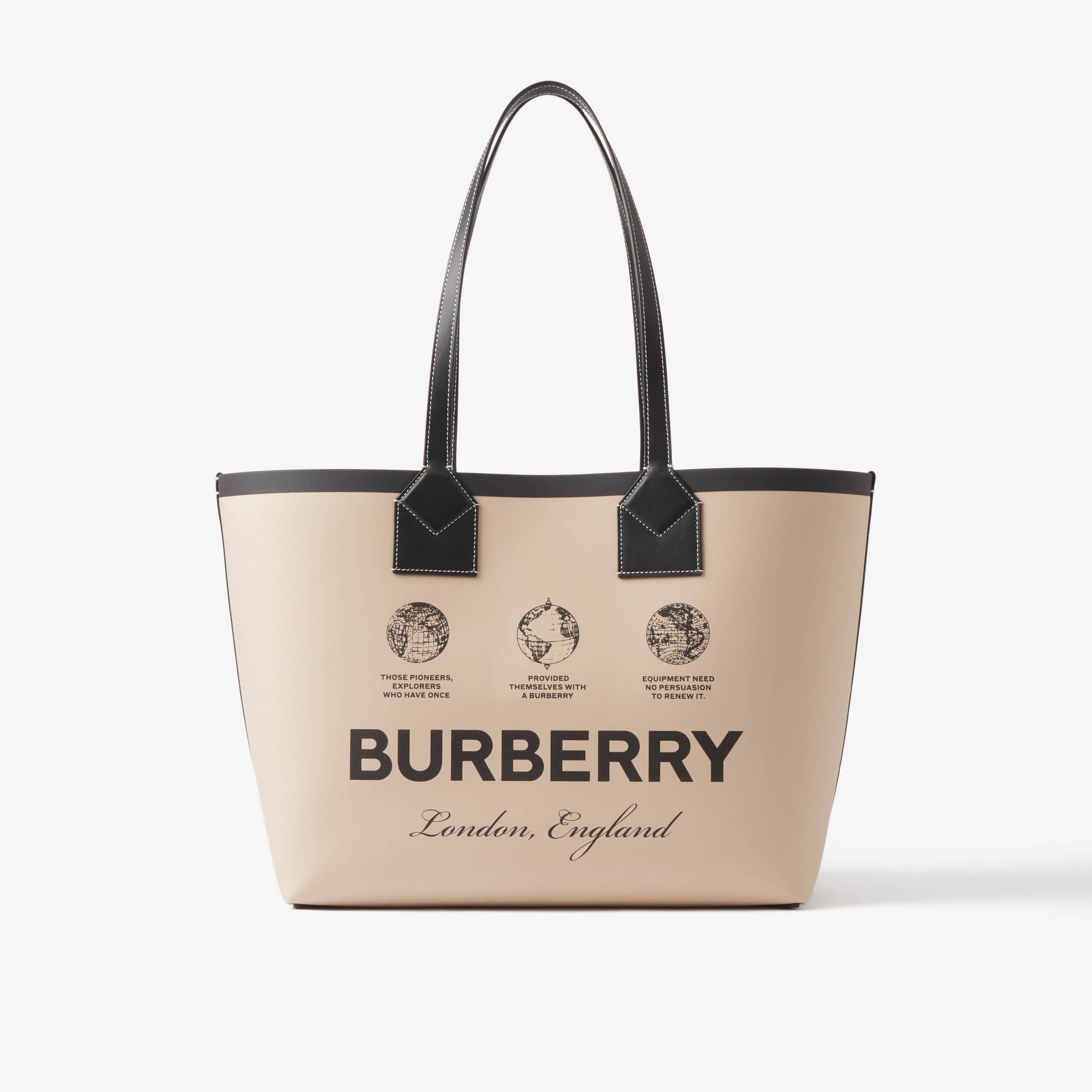 【BURBERRY】🔥雑誌掲載！ミディアム ロンドン トートバッグ💓日本人気上昇中↑↑↑今すぐ欲しい！
