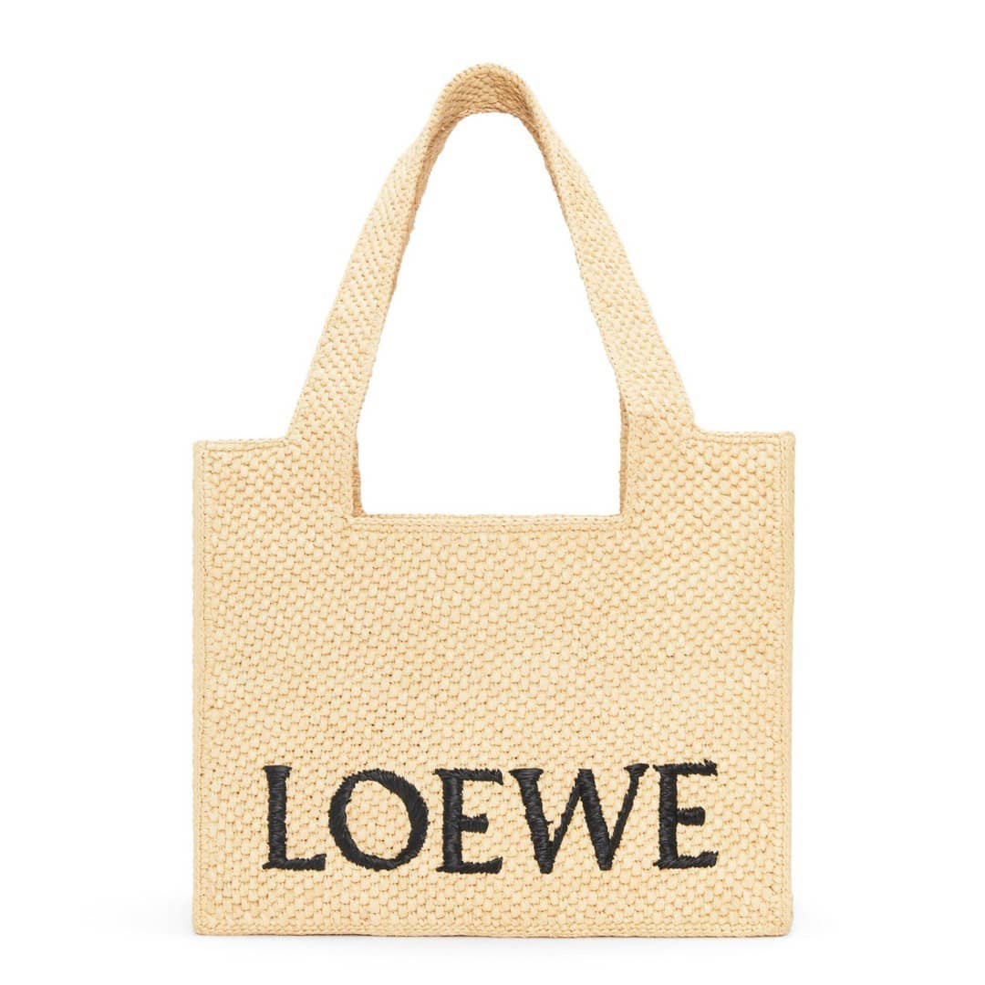 【LOEWE】🔥バスケットバッグの最新作が登場！「MORE」雑誌掲載❤️本田 翼さんが推す！★Paula's ロゴ刺繍ラフィア トートバッグ