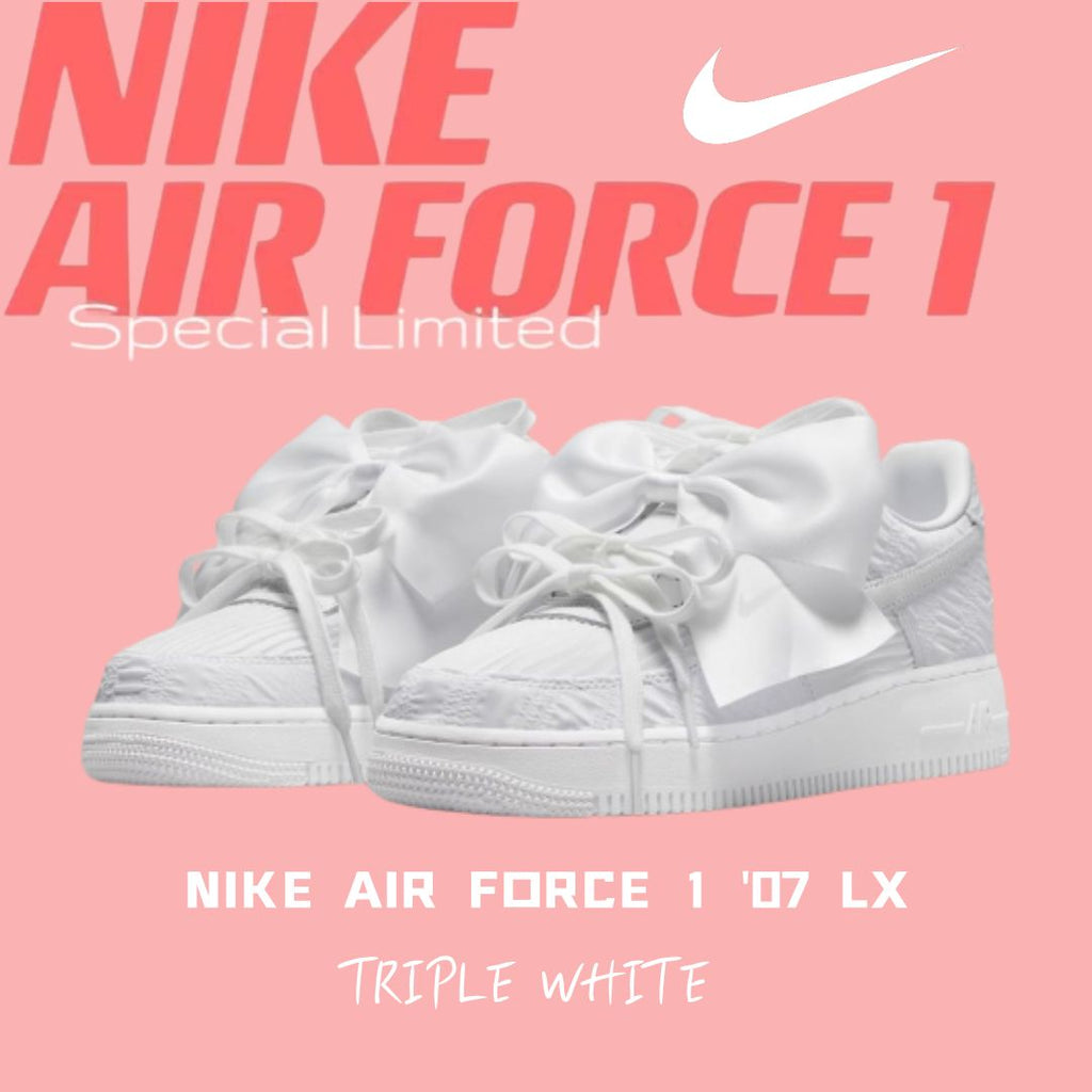 【2024春夏新作！】🔥史上最も夢のある「オーバーサイズリボン Air Force 1」❤️この靴を履くと、足が超長く見える！