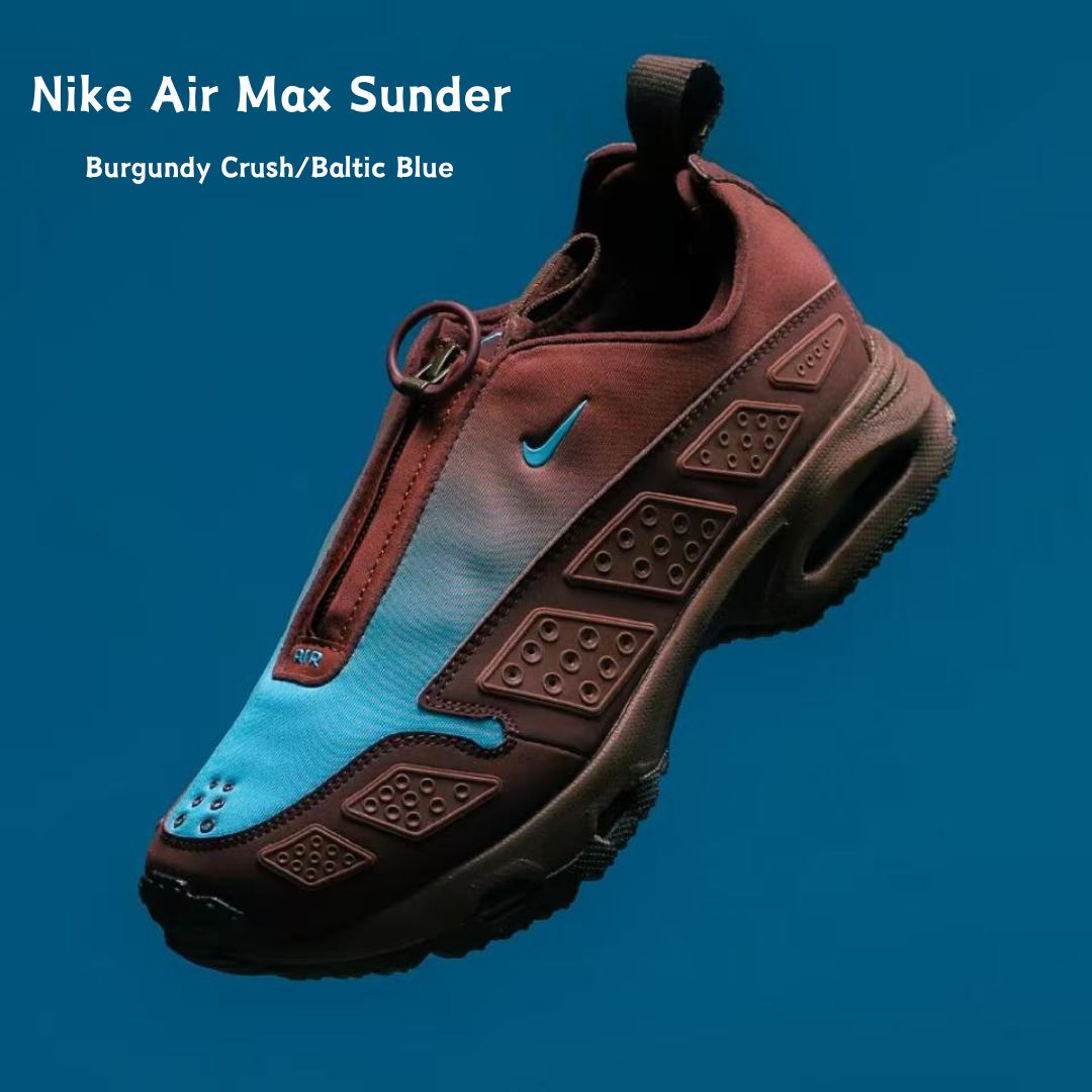 【12/6発売】Nike Air Max SNDRハイテクスニーカーから新カラーが登場！◆男女共用"Burgundy Crush and Baltic Blue"