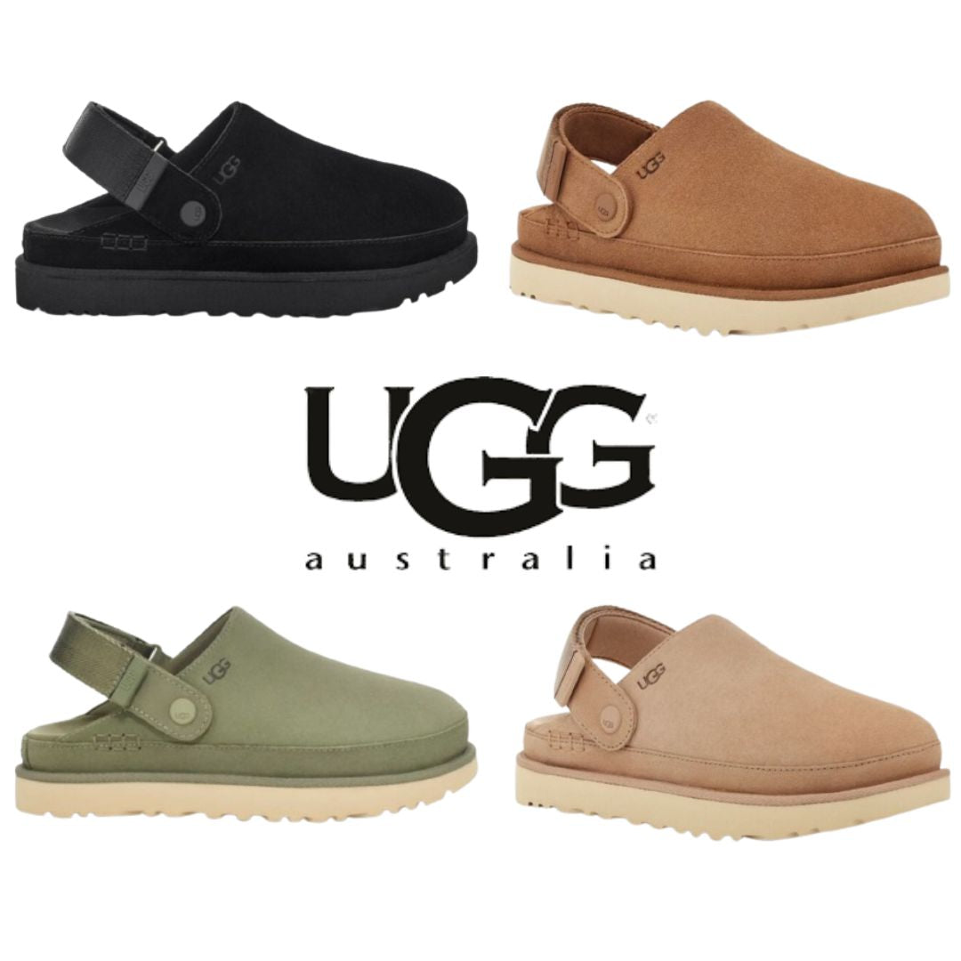 【UGG】秋の新作！💓2024年9月発売予定！ ★Goldenstar Clog 男女兼用スエードストラップサンダル🔥大活躍！今絶対買うべき！