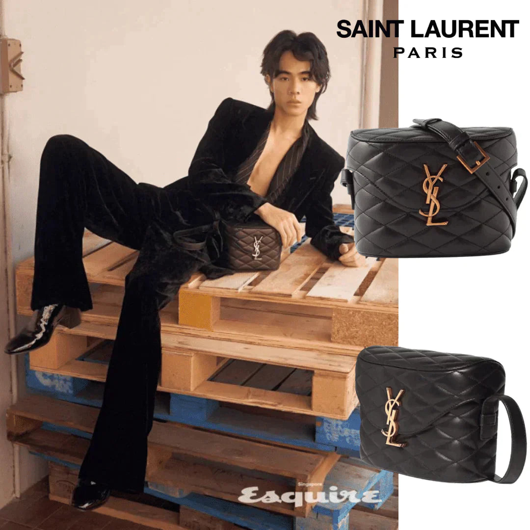 【Saint Laurent |公式サイトは正規品】★「BAILA雑誌」掲載！山本美月さん愛用の JUNE BOX バッグ