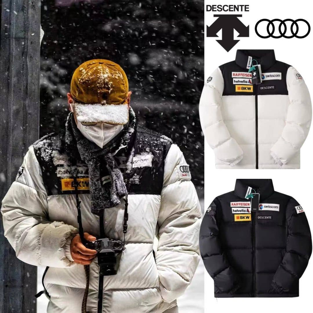 【Descente】🔥2023秋冬人気！DESCENTE x AUDI   連名雪山多機能アウトドアダウンジャケット☆防寒性とデザイン性を兼ね備えたダウン！