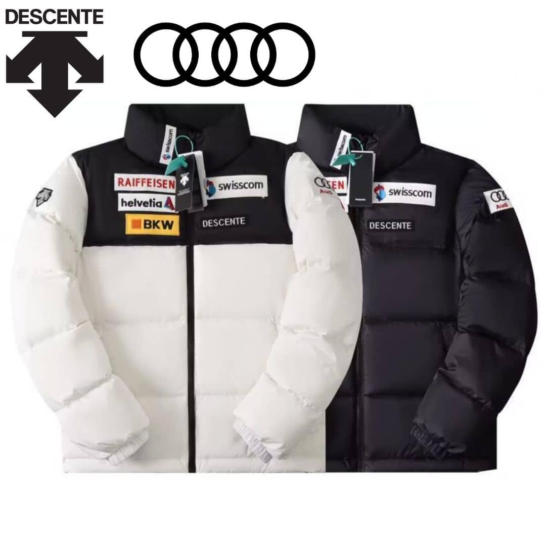 【Descente】🔥2023秋冬人気！DESCENTE x AUDI   連名雪山多機能アウトドアダウンジャケット☆防寒性とデザイン性を兼ね備えたダウン！