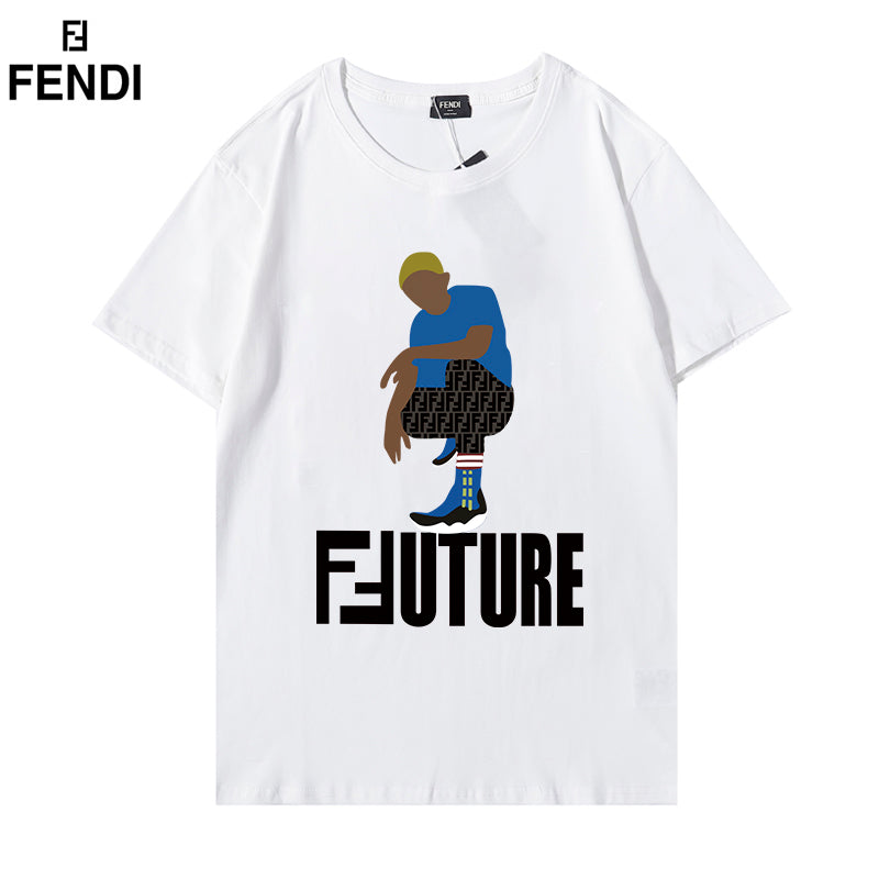 【FENDI】2枚目半額！ 新作 複数のキャラクター Tシャツ