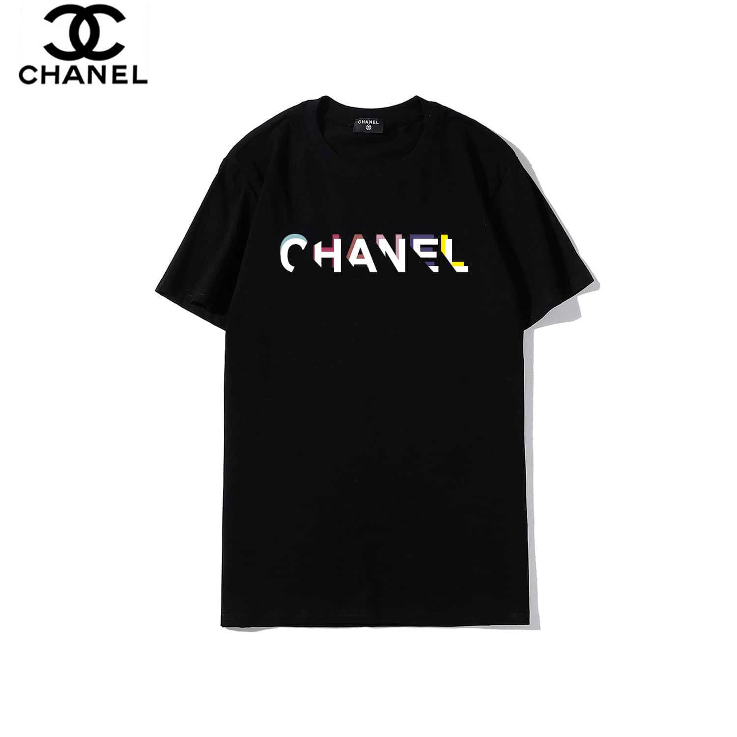 【CHANEL】2枚目半額！ロゴプリントTシャツ ブラック