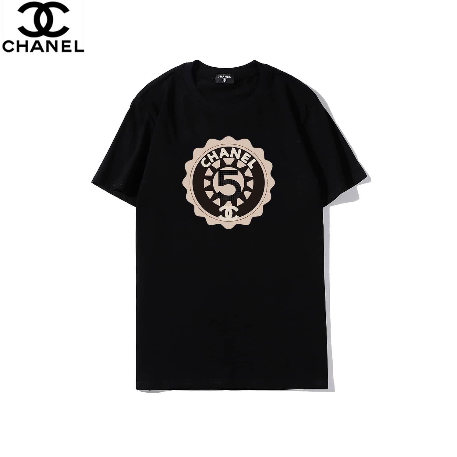 【CHANEL】2枚目半額！ロゴプリントTシャツ ブラック