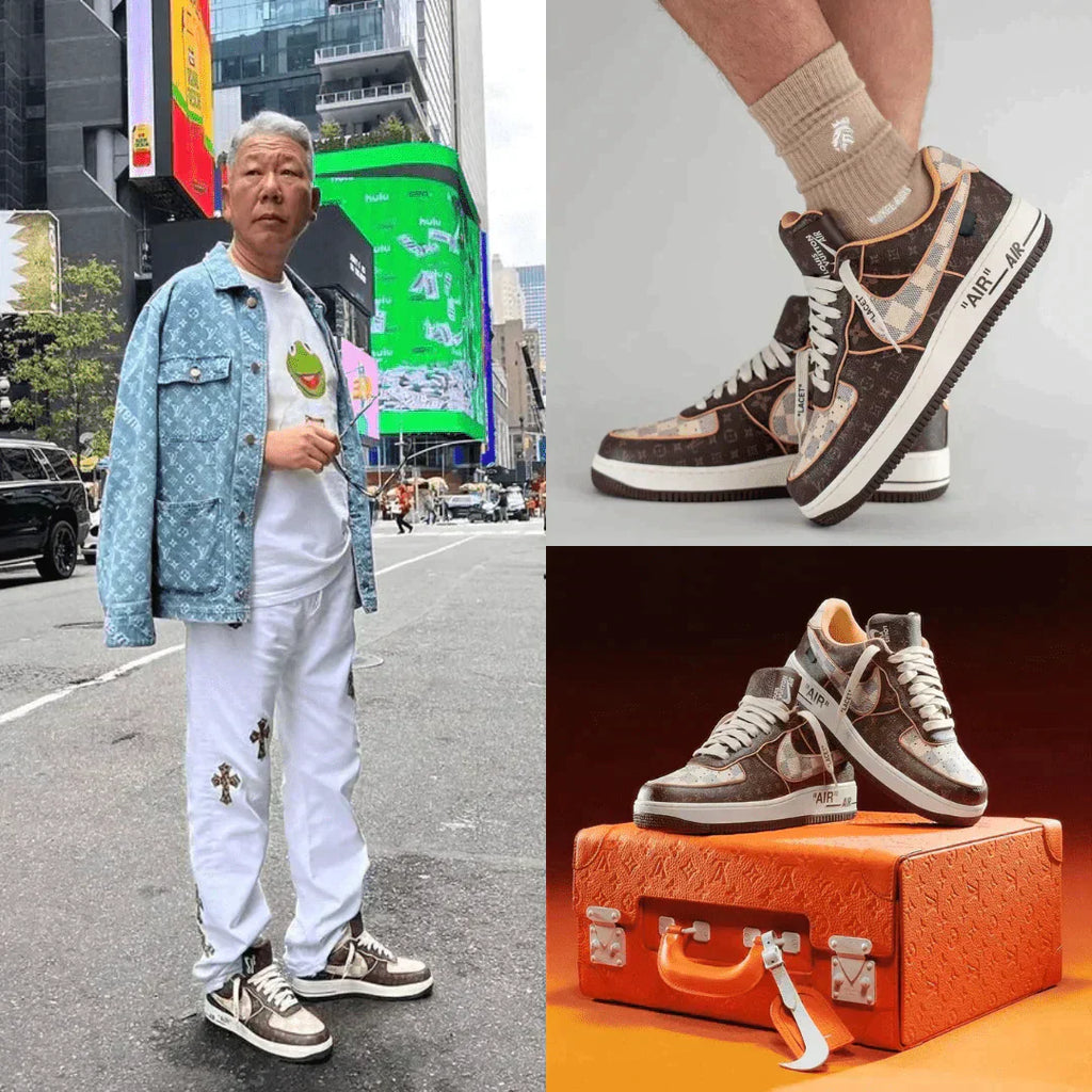 【LOUIS VUITTON X NIKE 限定出荷！】世界が欲しがる伝説の１足！Louis Vuitton × Air Force 1🔥お見逃しなく！