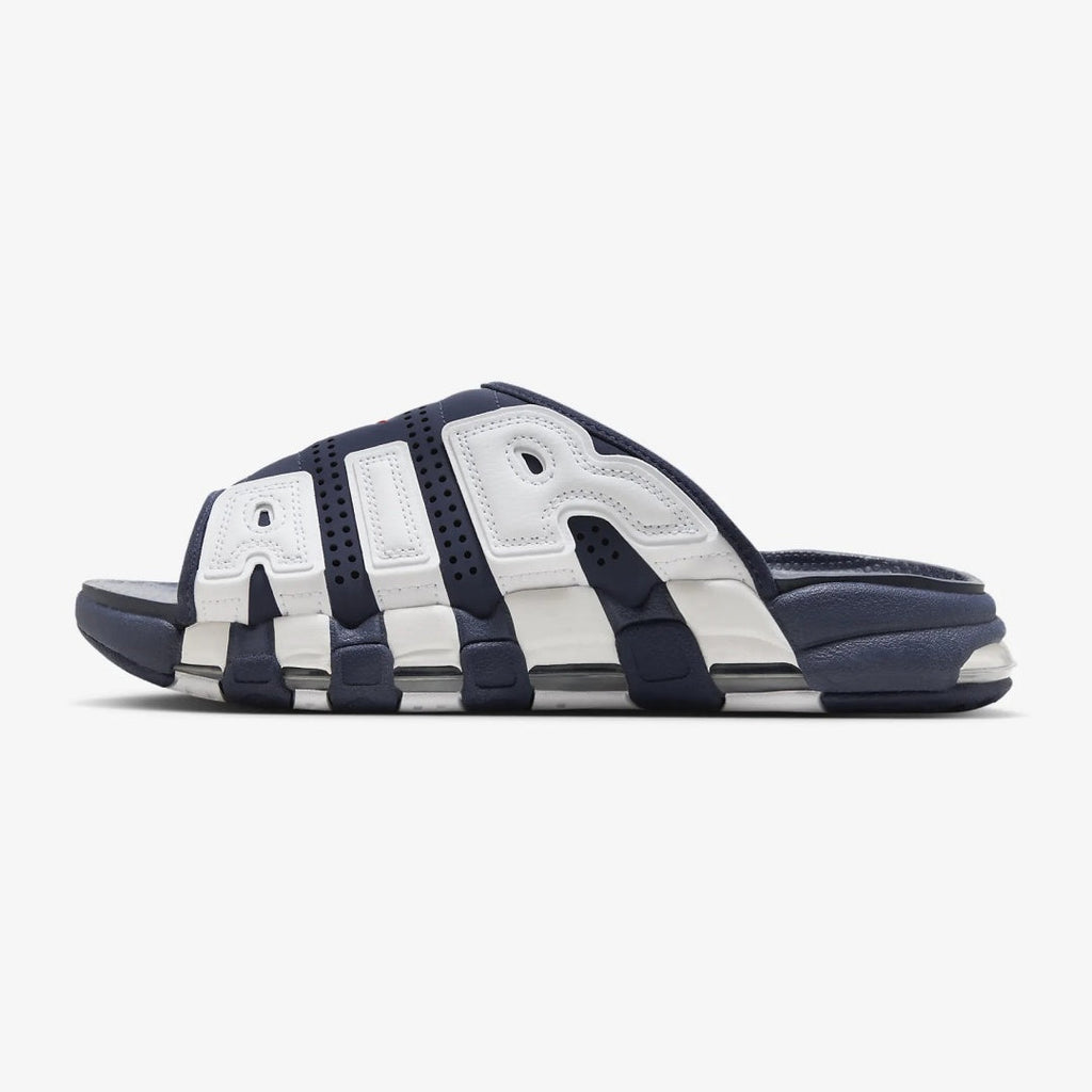 【NIKE在庫限り】最新作！国内7月25日より発売★「Air More Uptempo Slide “Olympic”」エアクッションサンダル🔥夏のマストアイテム☆お早めに！