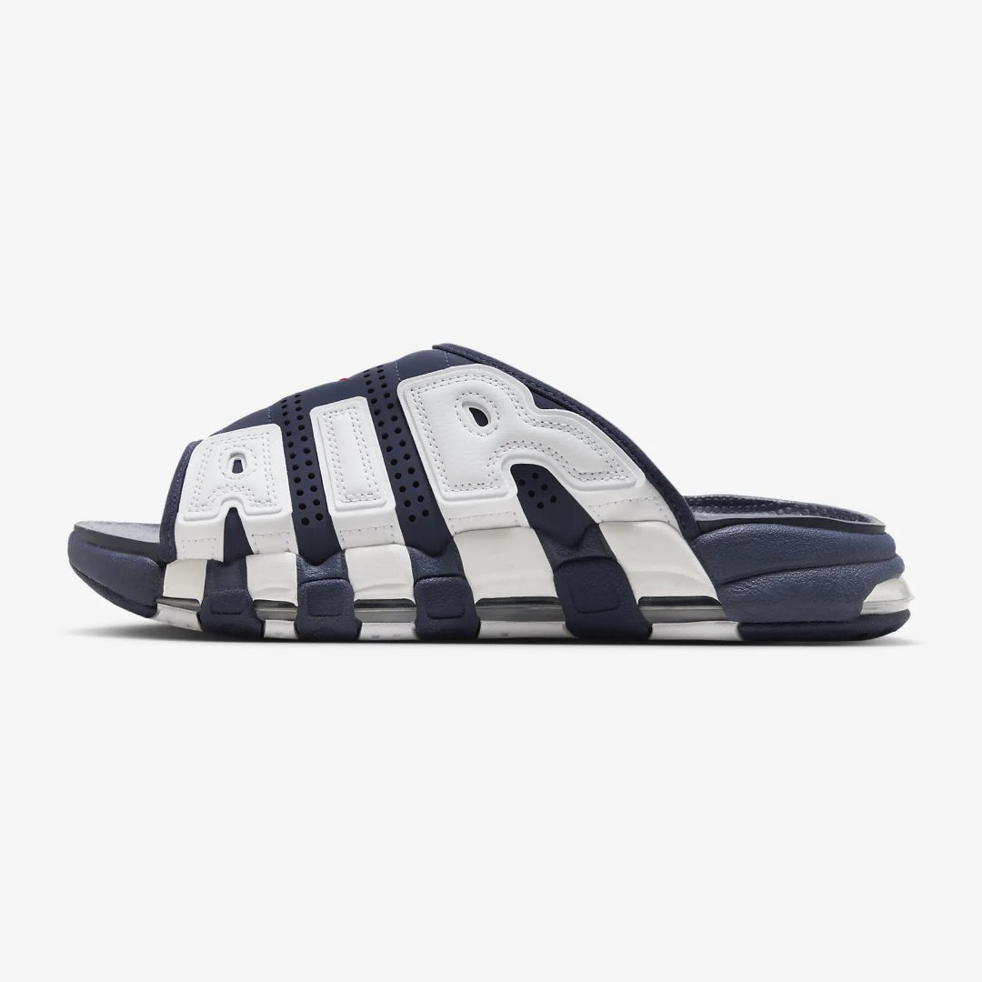 【NIKE在庫限り】最新作！国内7月25日より発売★「Air More Uptempo Slide “Olympic”」エアクッションサンダル🔥夏のマストアイテム☆お早めに！