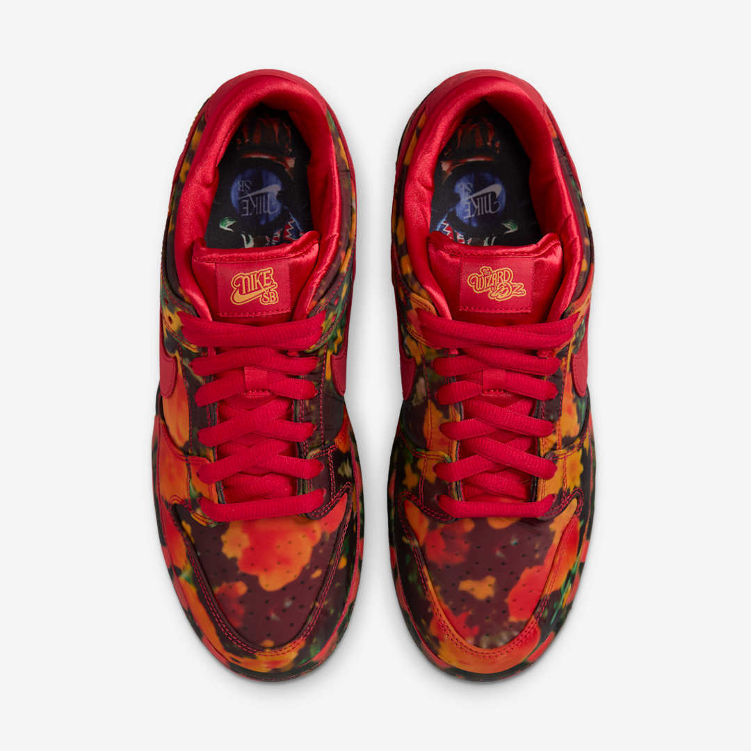 12月23日発売！オズの魔法使いとコラボしたSBダンクが登場！The Wizard of Oz × Nike SB Dunk Low "Poppy Field"スニーカー
