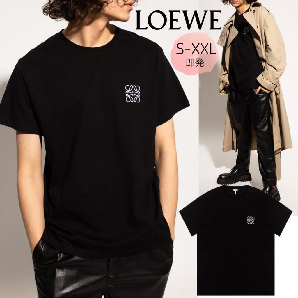 【LOEWE】2枚目半額！アナグラム ロゴ刺繍 コットン Tシャツ